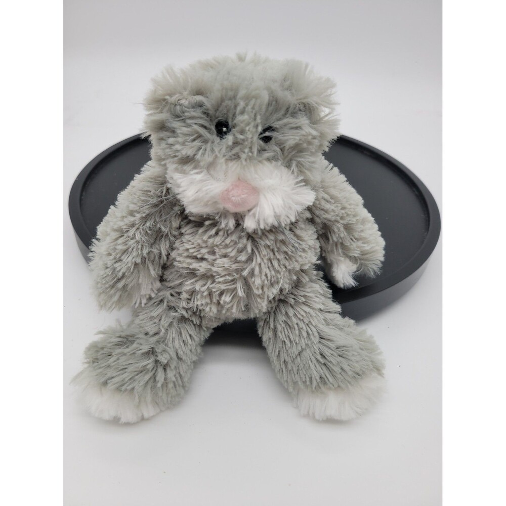 Warmies Grey Cat Beanie Squishy Fluffy  Plush Animal 10"